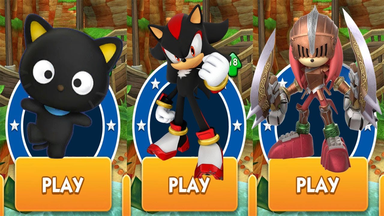 Sonic Dash - Shadow The Hedgehog vs ChocoCat vs Sir Gawain vs All Bosses Zazz & Dr.Eggman