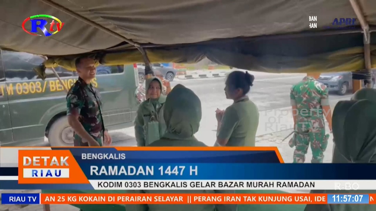 KODIM 0303 BENGKALIS GELAR BAZAR MURAH RAMADAN