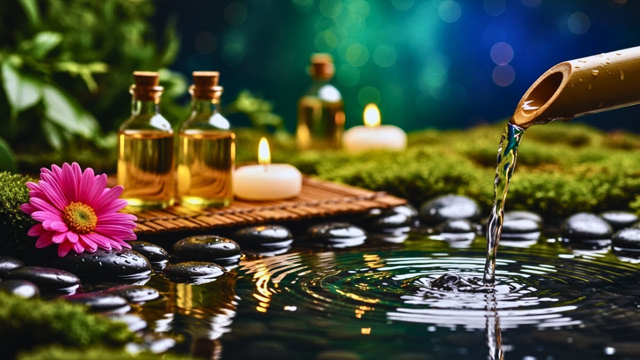 Healing Spa Music 🌿 Piano & Water Sounds for Deep Relaxation