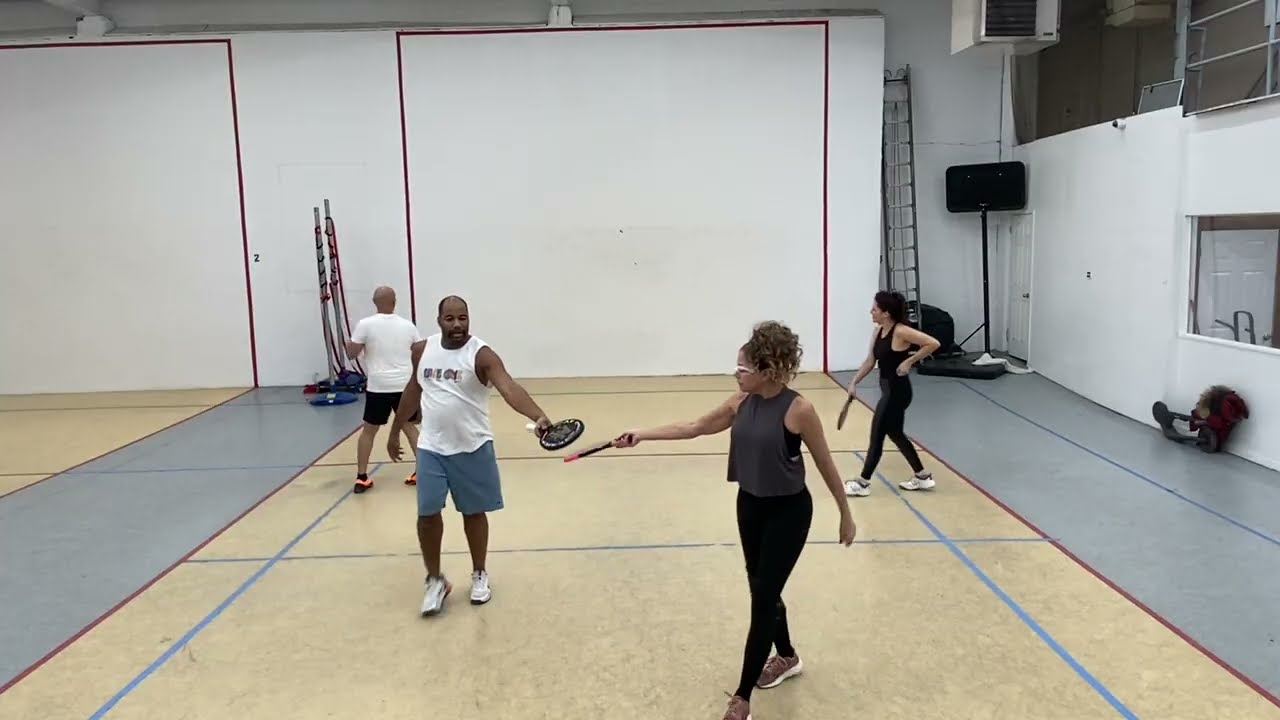 Paddleball battle- Charlene & Steven vs Liz & Paul 1.21.26