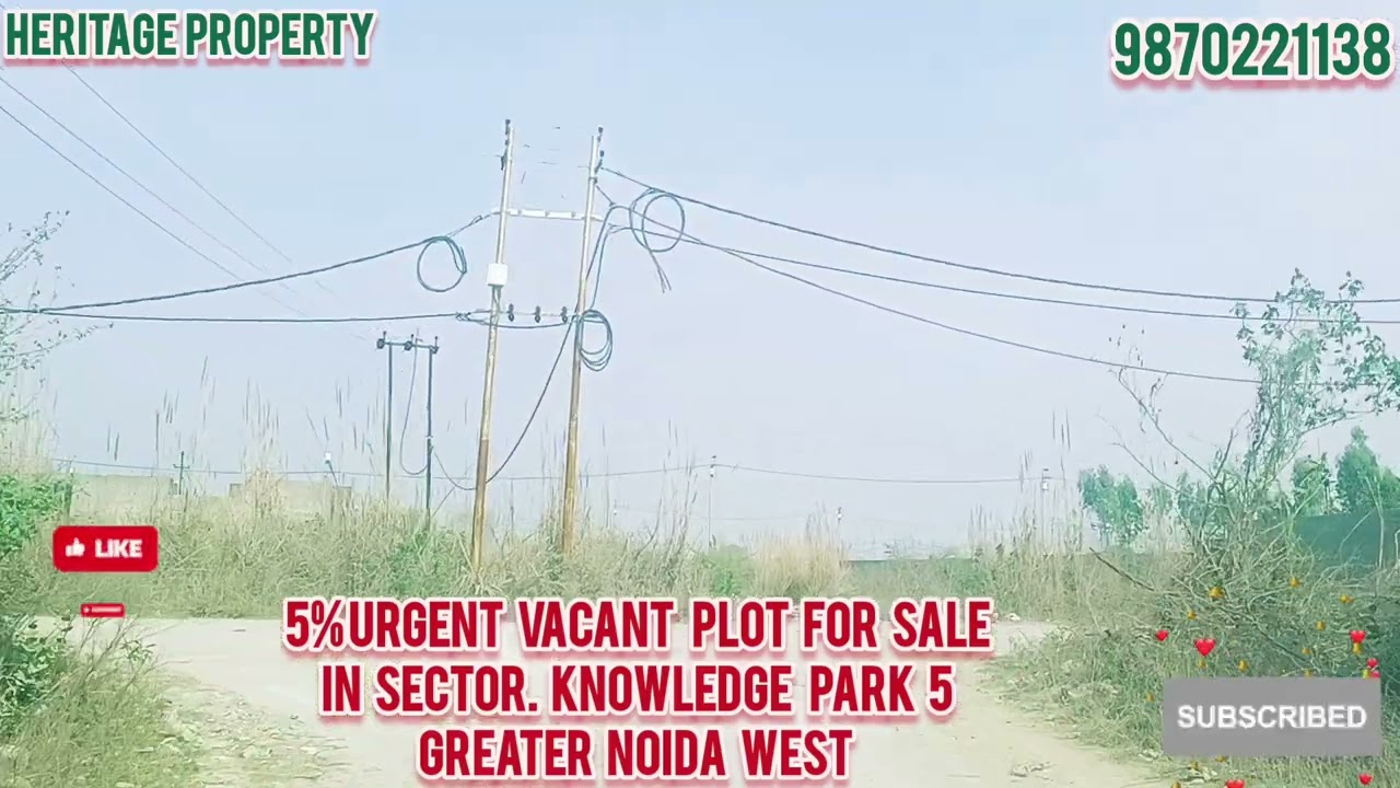 Greater Noida Authority Approved Plot For Sale In Kp 5 | 6% Abadi Plots For Sale In Knowledge park 5