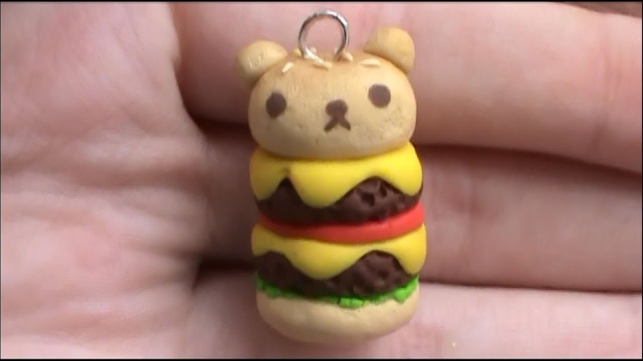 Rilakkuma Burger Polymer Clay Tutorial