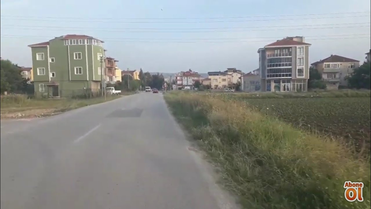 BURSA YENİŞEHİR  KOZDERE  KÖYÜ'NDEN  YENİŞEHİR'E  YOL GÖRÜNTÜSÜ
