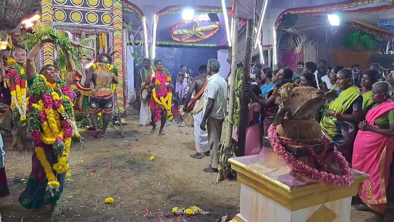 சாமகொடை தீ பந்தம் ஏந்தி சாமி வேட்டைக்கு செல்லுதல் TM PURAM