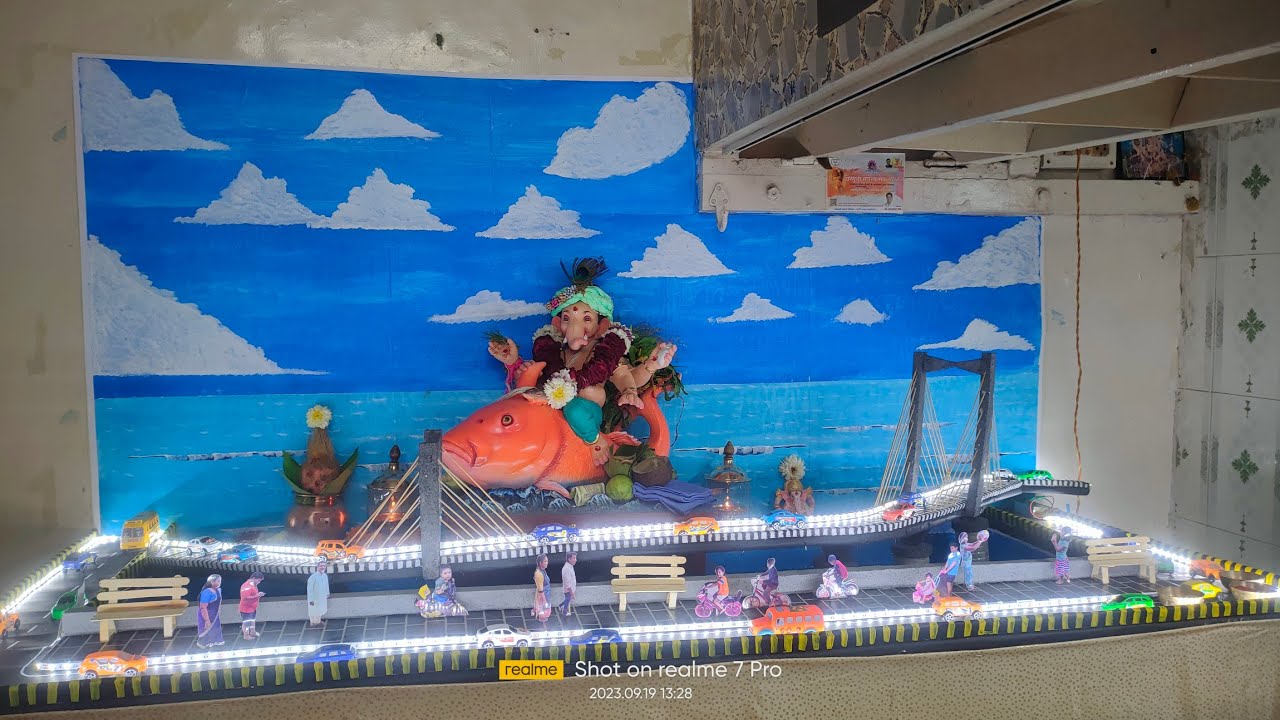 Ganpati Decoration 2023 Worli Sea Link