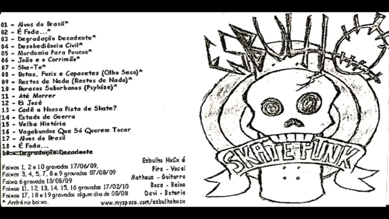 Esbulho HxCx - Skate Punk | cdr - 2010