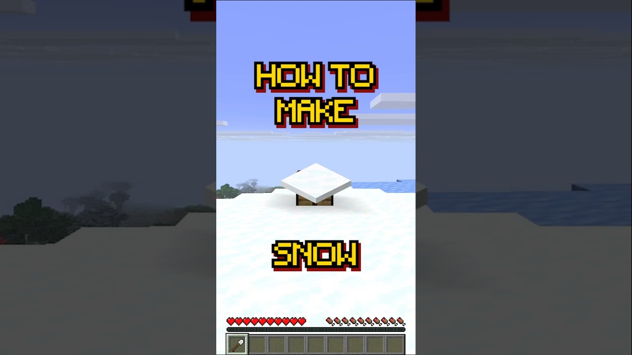 Minecraft: Snow | Thin Stackable Snow Layer | Recipe 258