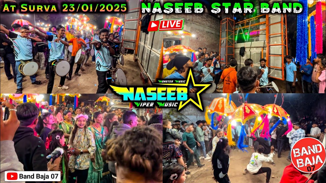 Naseeb Star Band At Surva गांव में नई नई ट्यून के साथ फुल SOTTA | NASEEB STAR BAND 23/01/2025