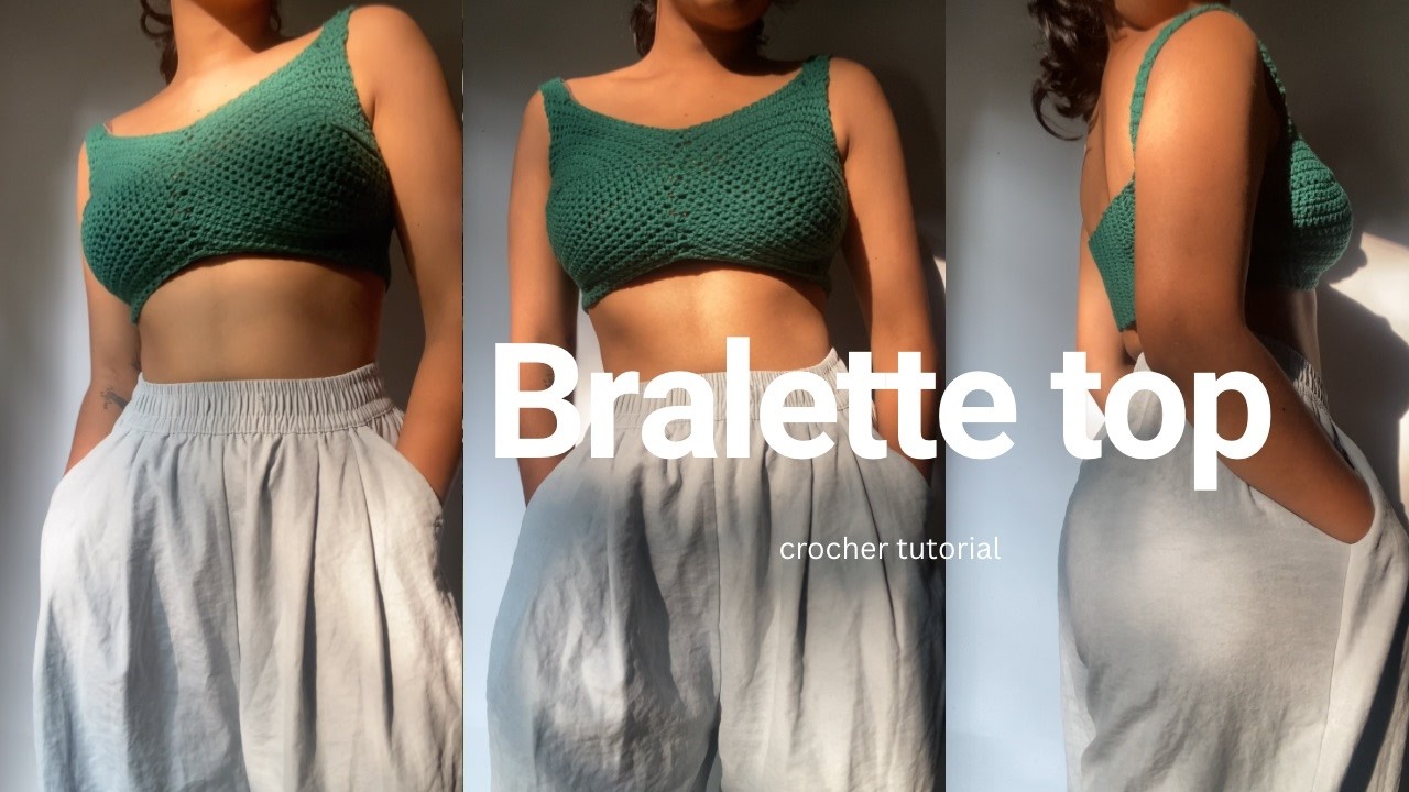 Easy Crochet Bralette Tutorial for Beginners | Easy Summer Top Tutorial