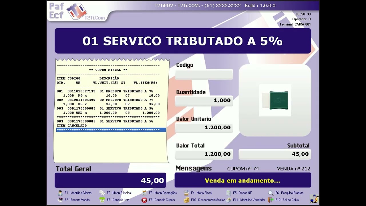 T2Ti ERP 2.0 - Delphi - PAF Apresentação - Videoaula 10 - Caixa 08
