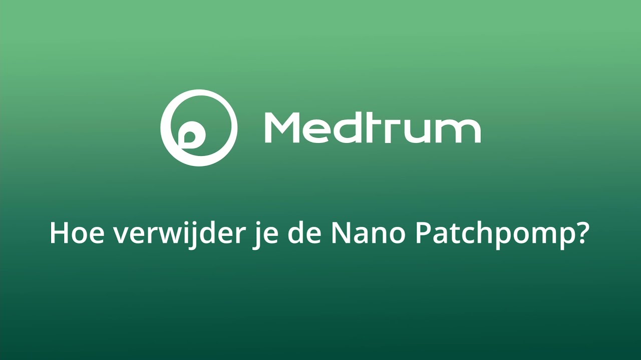 How to remove the Nano Patch Pump Nano Patch Pump & EasyPatch