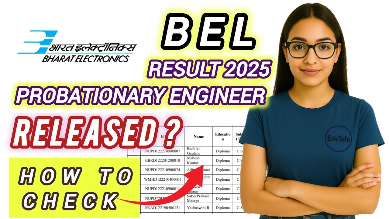 bel probationary engineer result 2025 | how to check bel probationary engineer result 2025