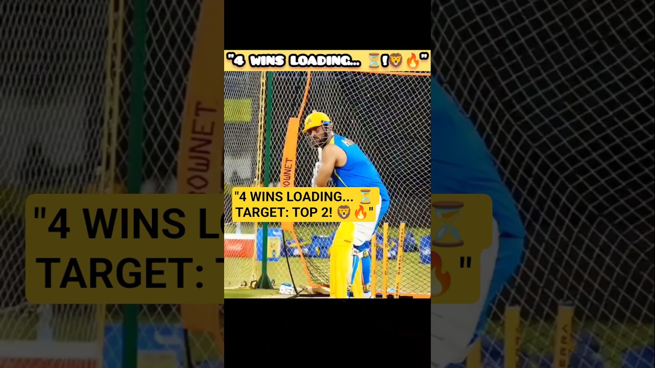4 Wins Loading for CSK 😈 Dhoni Return on 18 May? 🔥