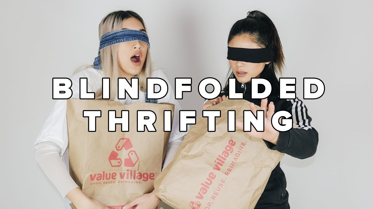 BLINDFOLDED THRIFT CHALLENGE #birdbox