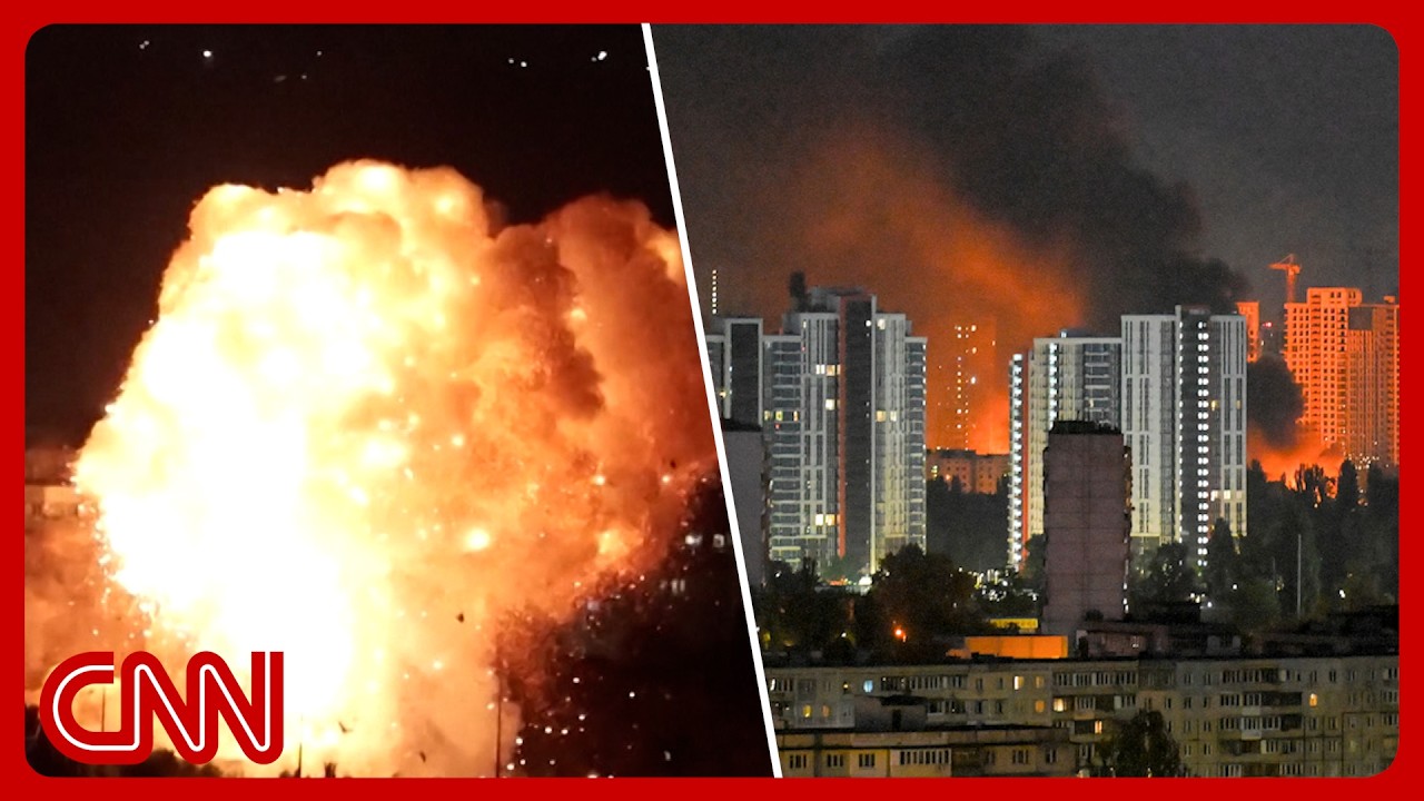 Russian strikes hammer Kyiv as Trump heads to NATO summit
