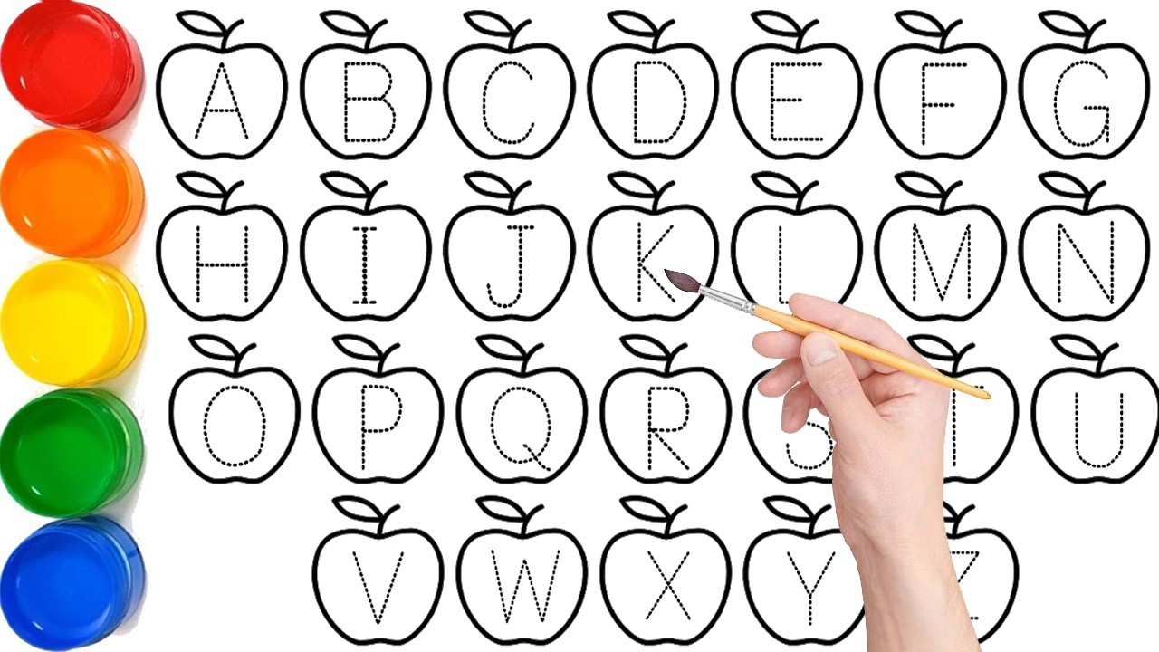 ABCDEFGHIJKLMNOPQRSTUVWXYZ ||| Write & Read the Alphabets A to Z Step by Step for Toddlers -#KsArt
