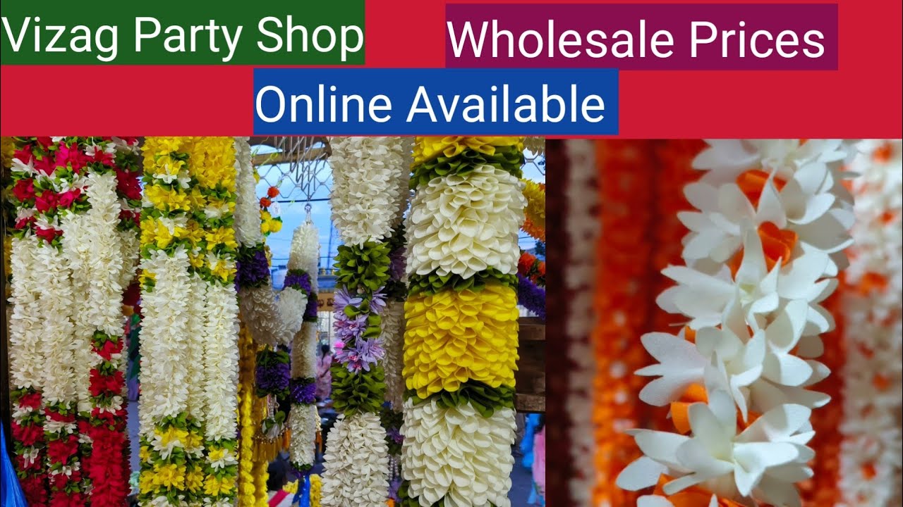 Vizag Party Shop Wholesale Shop Decoration Items manadukanam 2020