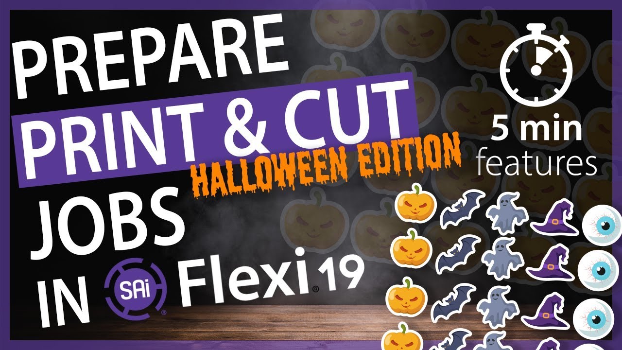 Prepare Print & Cut Jobs in Flexi 19 - HALLOWEEN EDITION [5 min Features]