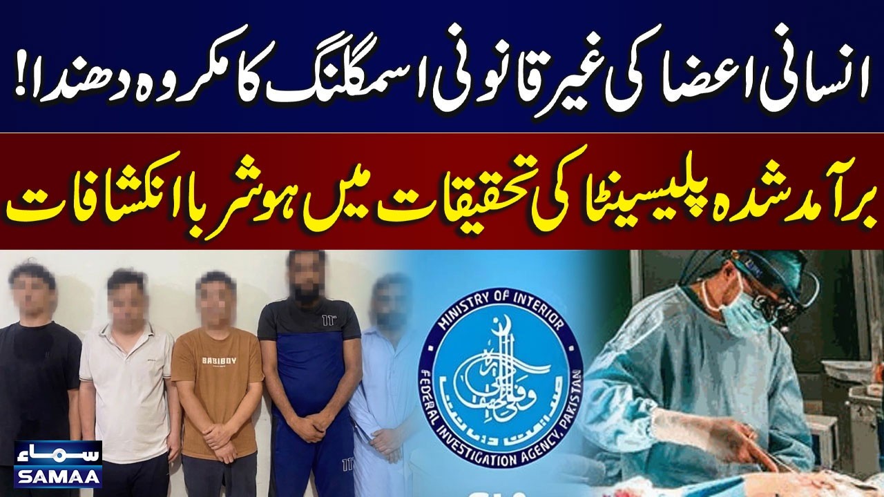 Human Placenta Smuggling Ring Busted in Pakistan| Shocking Revelations | SAMAA TV