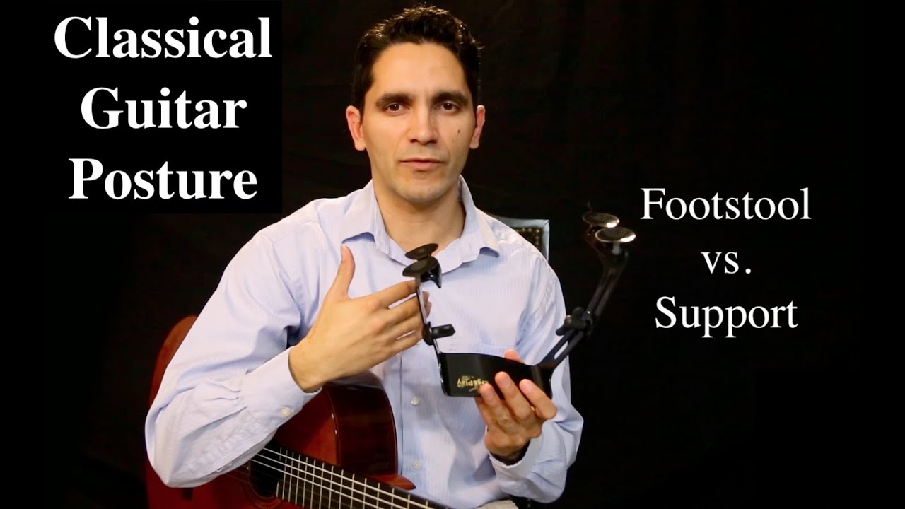 EliteGuitarist.com - Footstool vs. Guitar Support, Basic Classical Guitar Posture