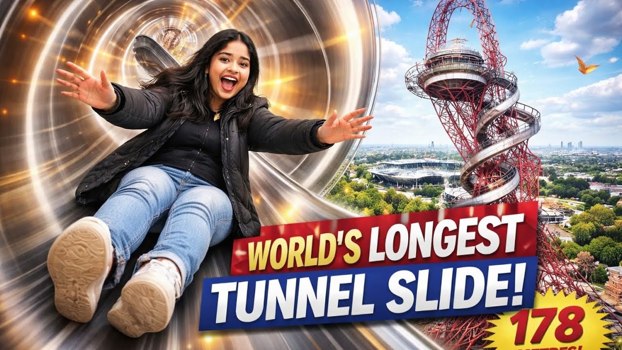 Would YOU Ride the World’s Longest Slide? 😱 ArcelorMittal Orbit London | Meow in UK