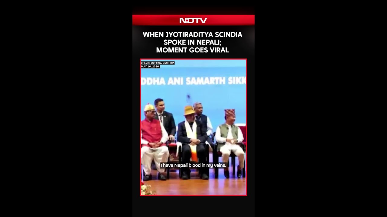 Moment Union Minister Jyotiraditya Scindia Spoke In Nepali Goes Viral. Watch!