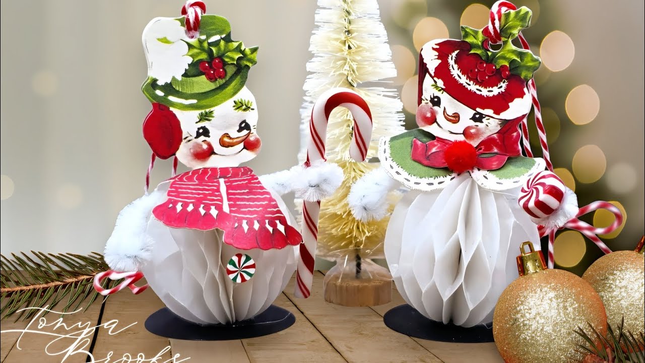 Vintage Snowman ornaments 