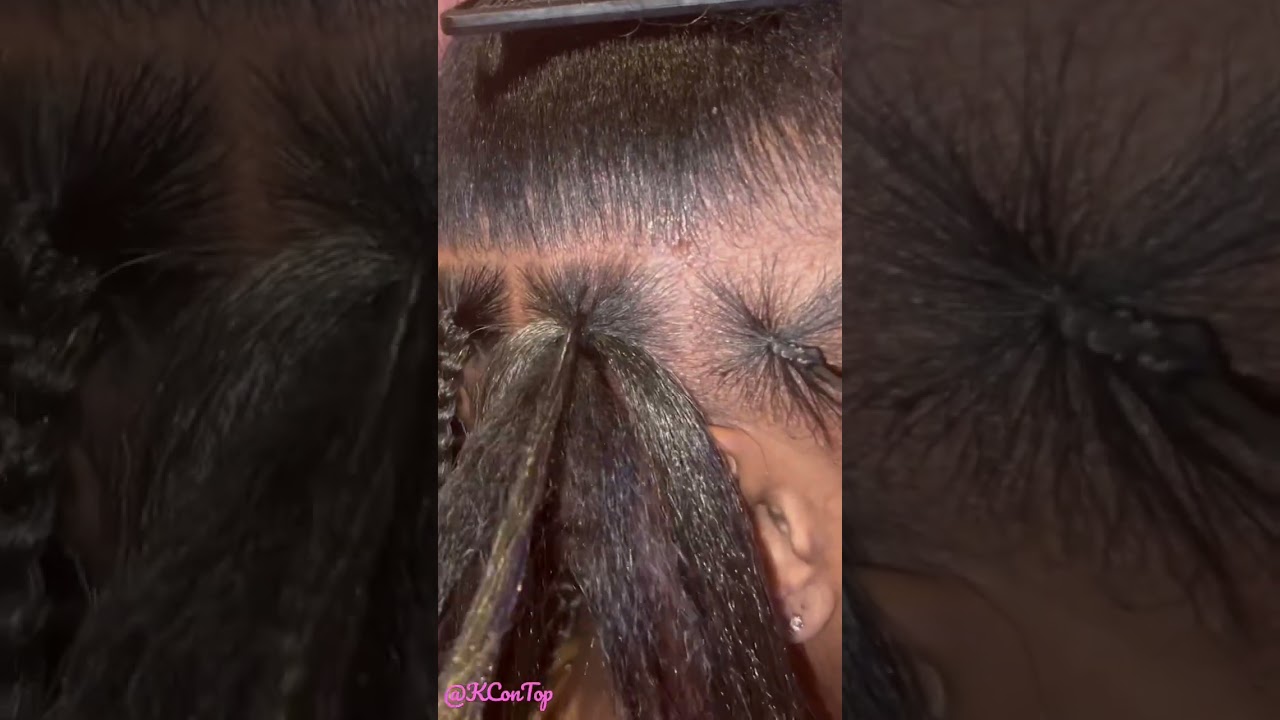 How I hide my rubber band | Box braids