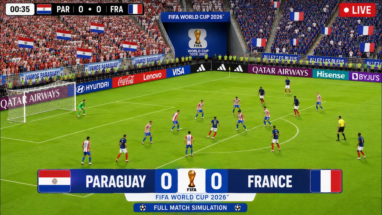 FRANCE VS PARAGUAY | FIFA World Cup 2026 | eFootball PES 2021 Full Gameplay Simulation