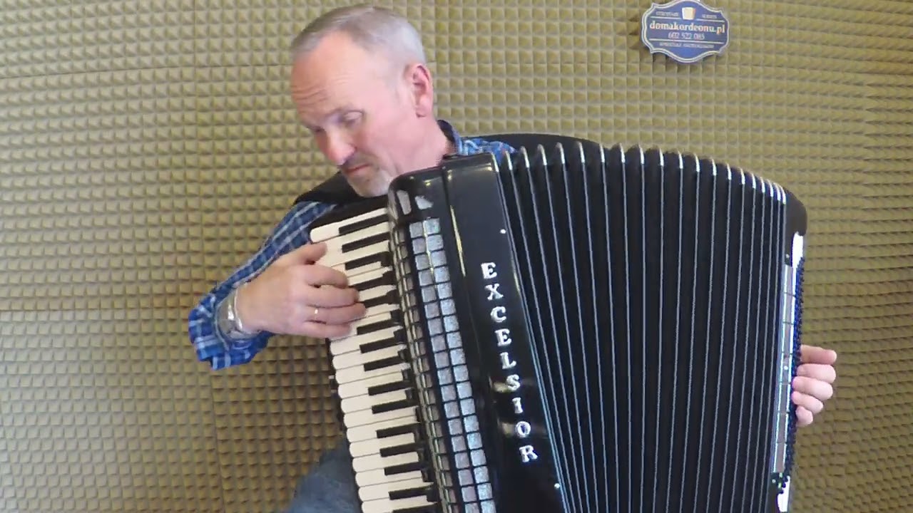 Hanko (Apaszem Stasiek był) akordeon Excelsior 960 po strojeniu w serwisie Dom akordeon tel602522085