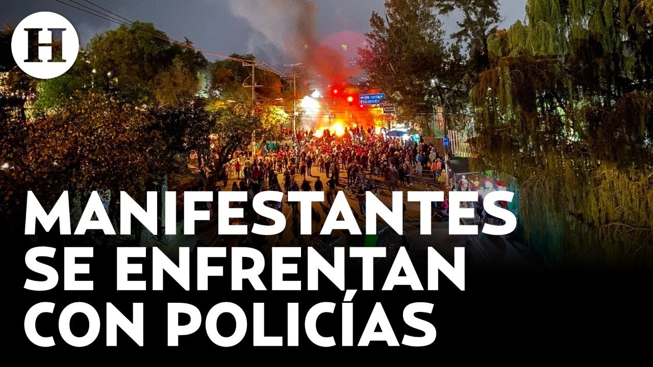 Con palos y  piedras, vecinos de San Gregorio Atlapulco, Xochimilco bloquean calles