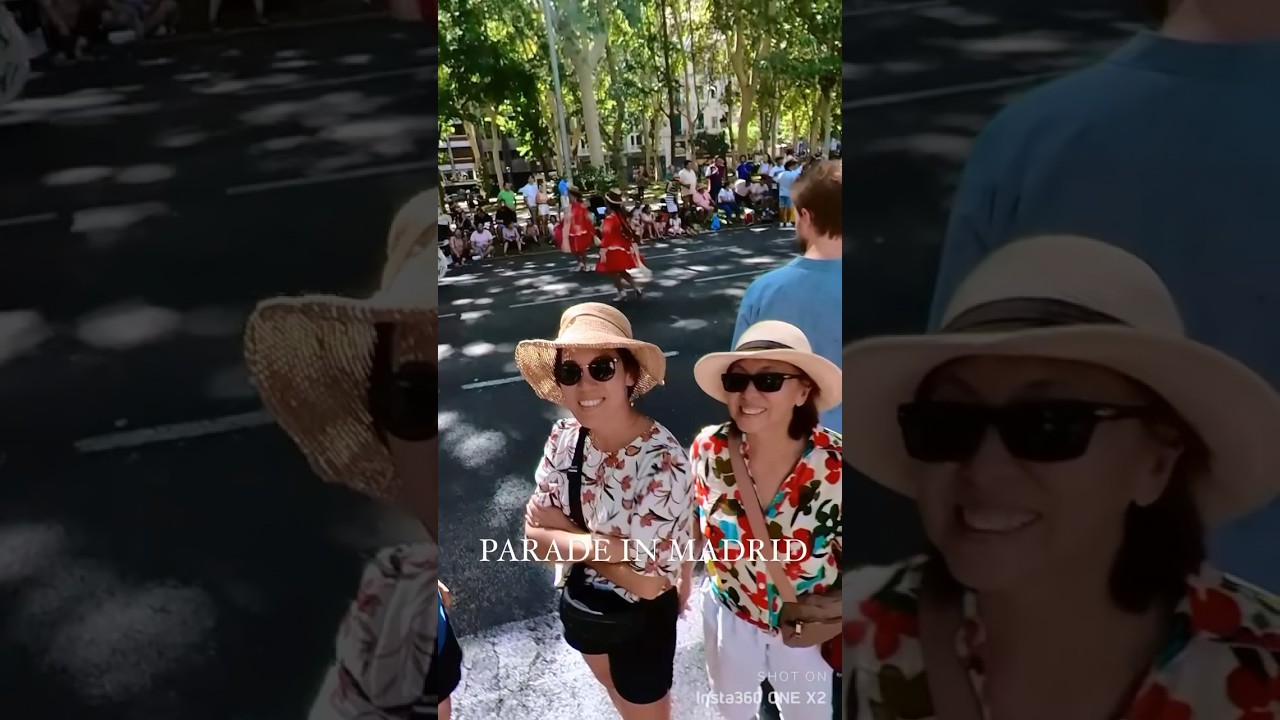 Ran into the street parade to celebrate the assumption of Mary in Madrid #travel #madrid