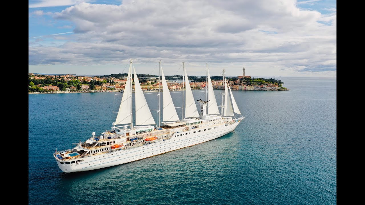 Dalmation Coast Aerials of Windsurf  / Rovinj, Croatia