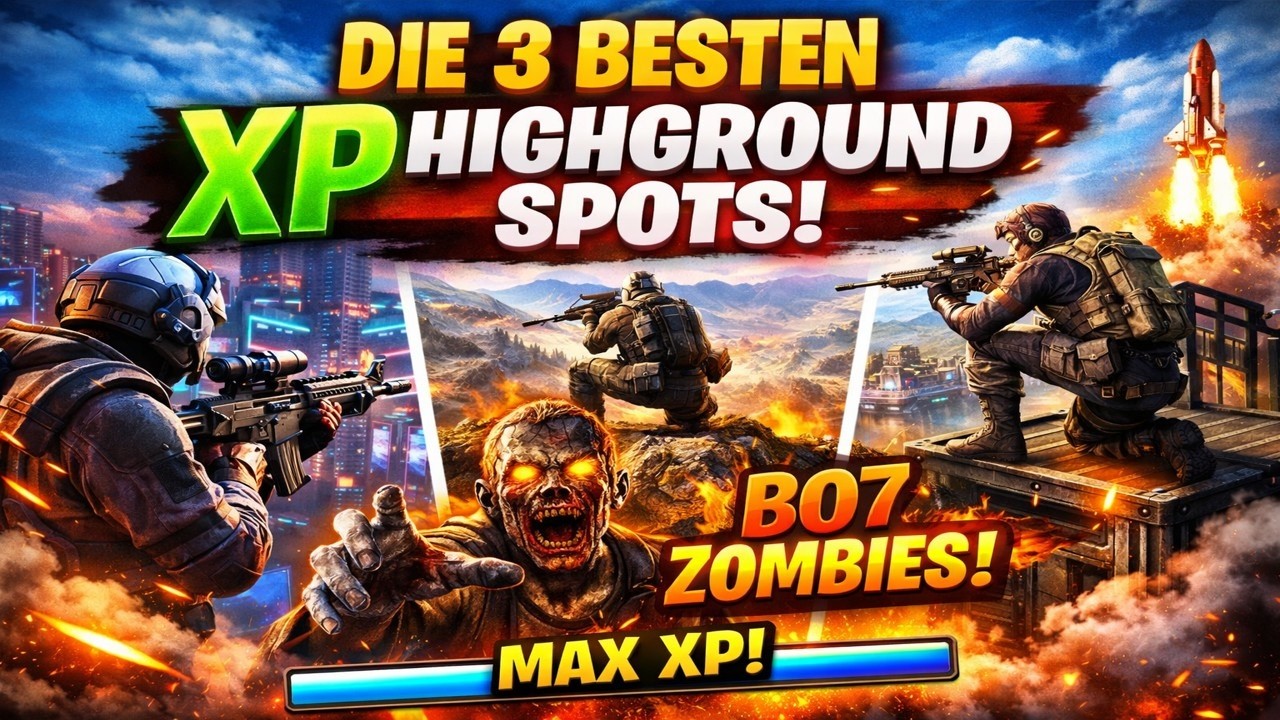 🔥 DIE 3 BESTEN XP HIGHGROUND SPOTS – MIT DIESEN POSITIONS FARMST DU MAXIMALE XP!/Bo7 Zombies