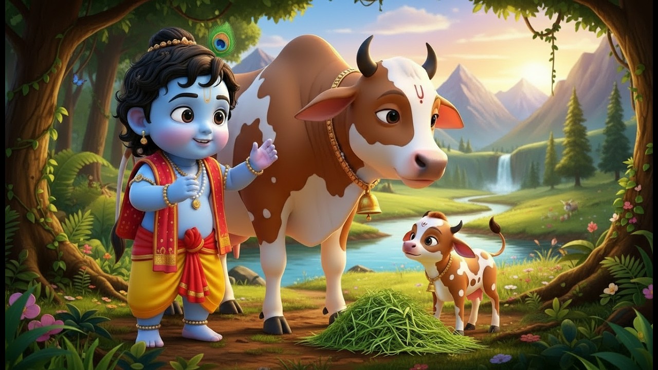 छोटी छोटी गैया छोटे छोटे ग्वाल। Choti Choti Gaiya Chote Chote Gwal। #kanha #krishna #krishnabhajan