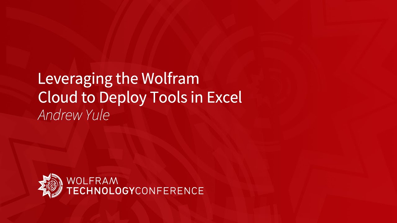 Leveraging the Wolfram Cloud to Deploy Tools in Excel