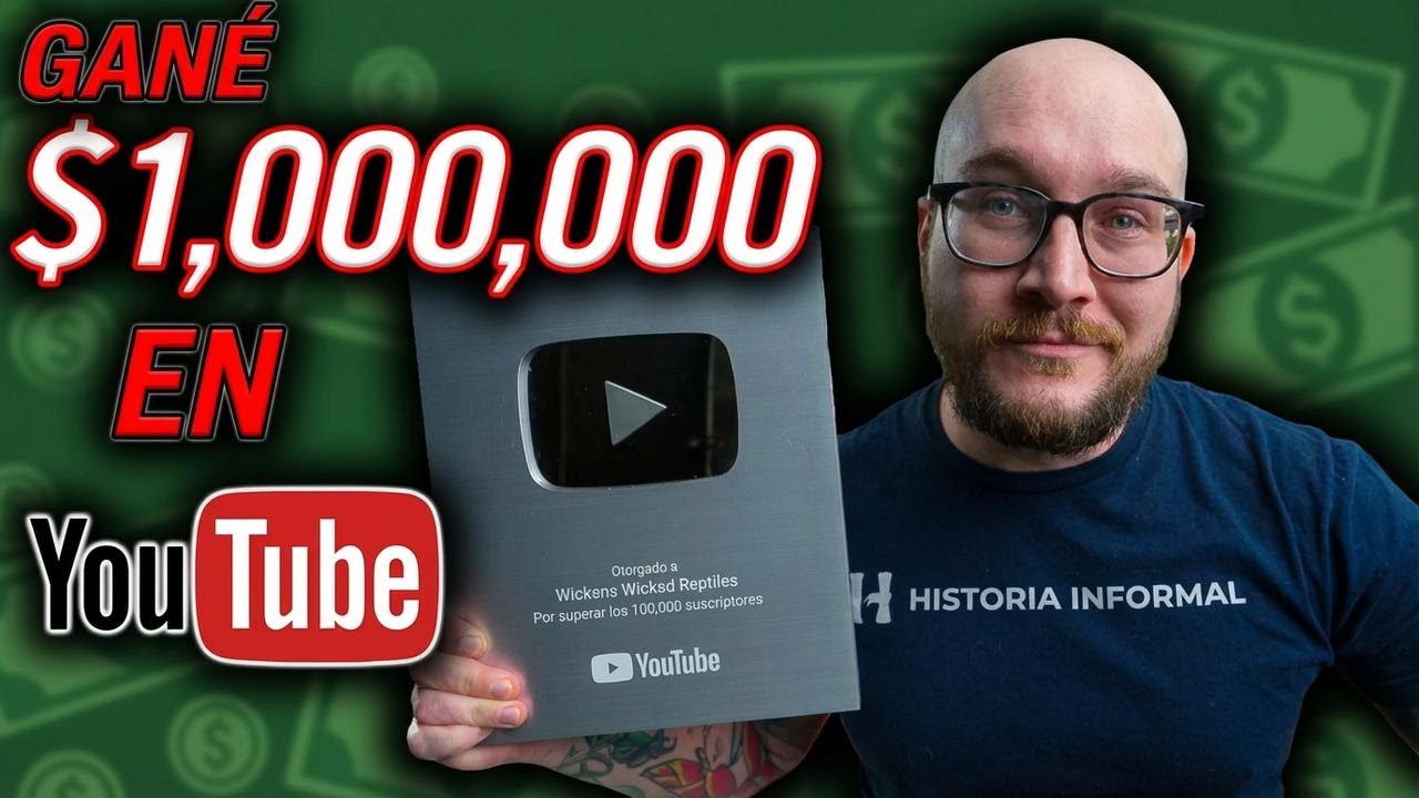 Gané un millón de dólares en YouTube, ¡te cuento cómo lo logré!