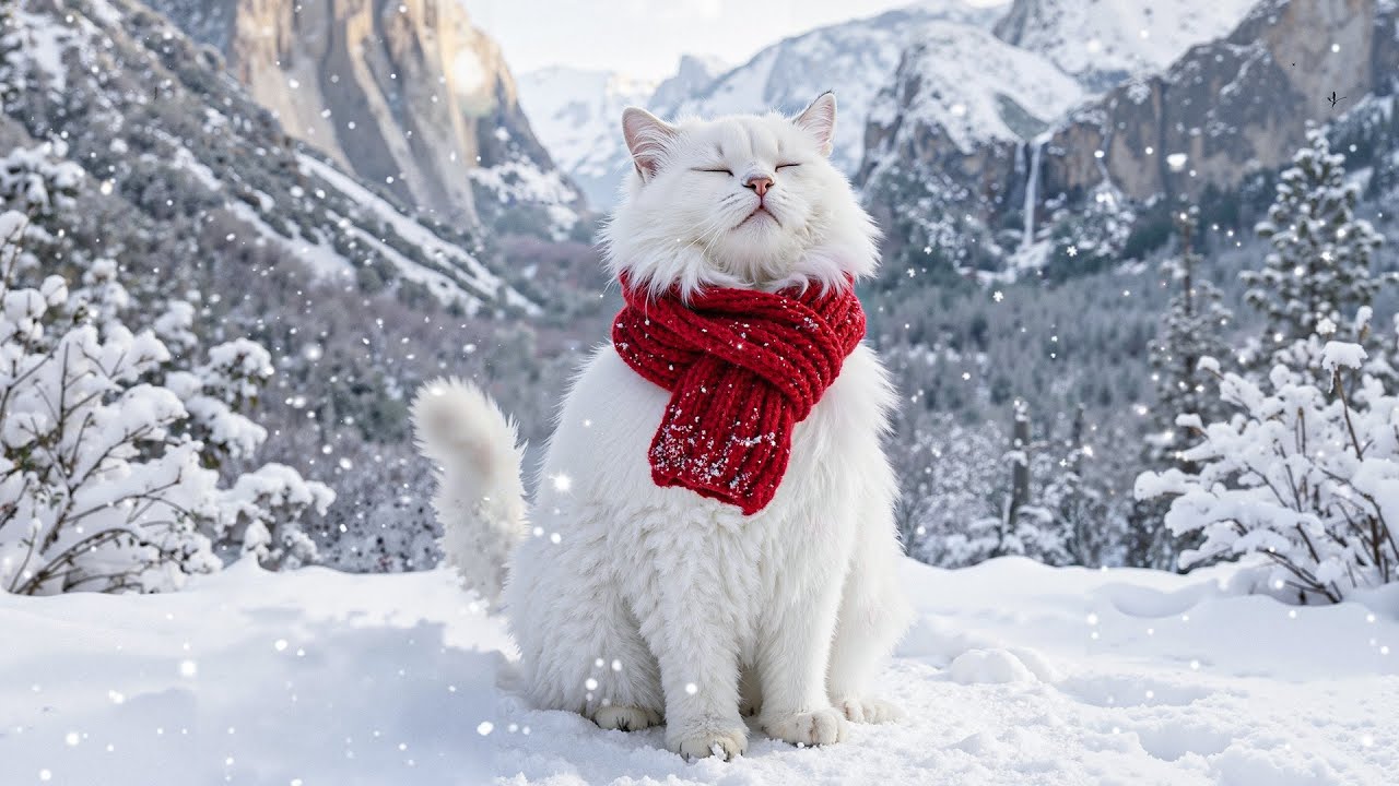 ❄️ Snowy Winter World with Relaxing Piano Music for Stress Relief and Calm Nights