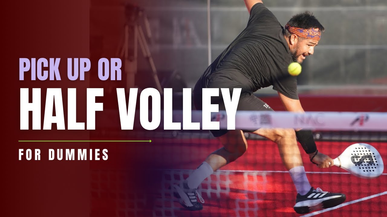 Padel pick up or a half volley. How to execute it easily.