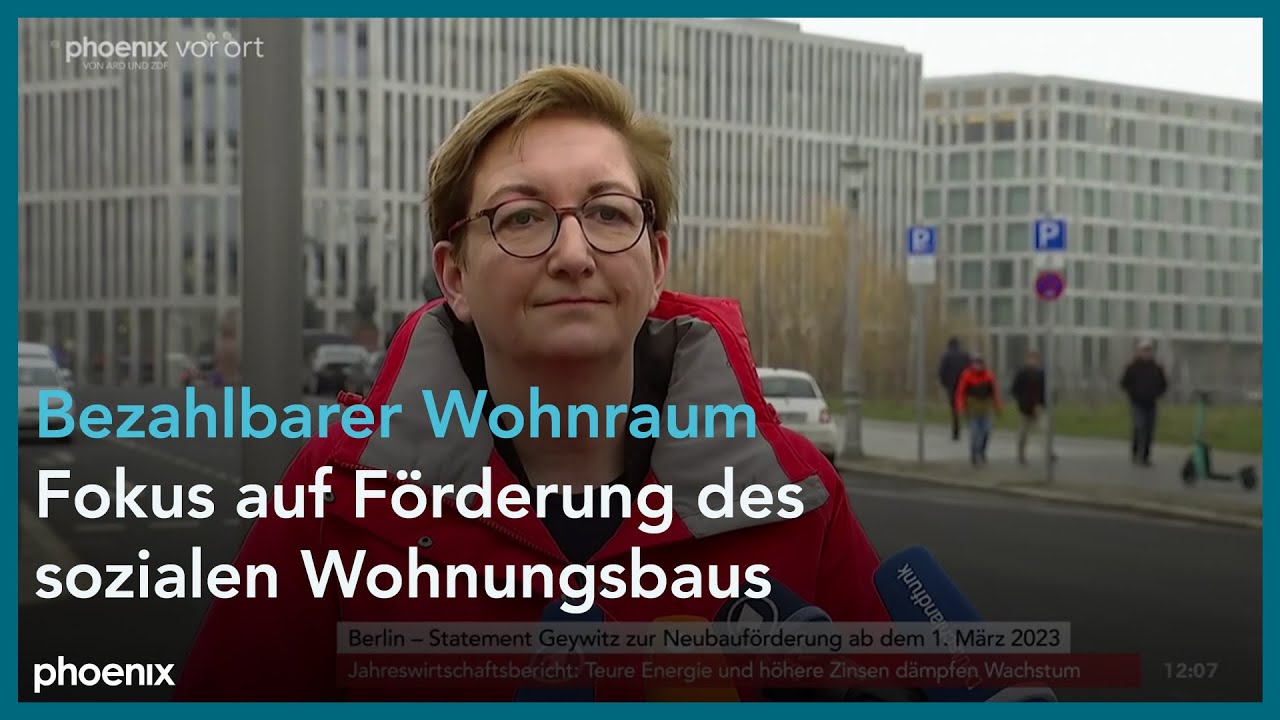 Pressekonferenz mit Bundesbauministerin Klara Geywitz zur Neubauf&ouml;rderung am 25.02.23