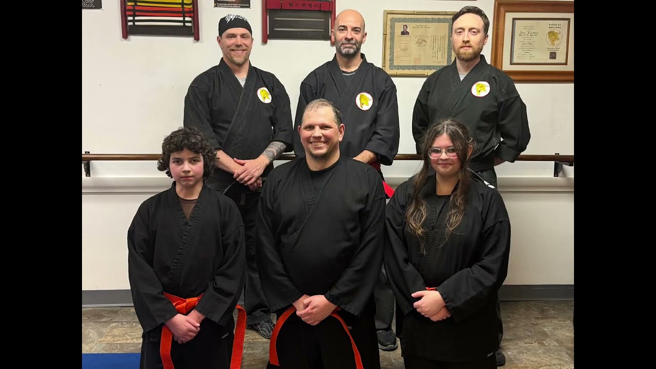Mountaintop Martial Arts. Karate-Do. Orange Belt Test. Sean, Leah & Noah.