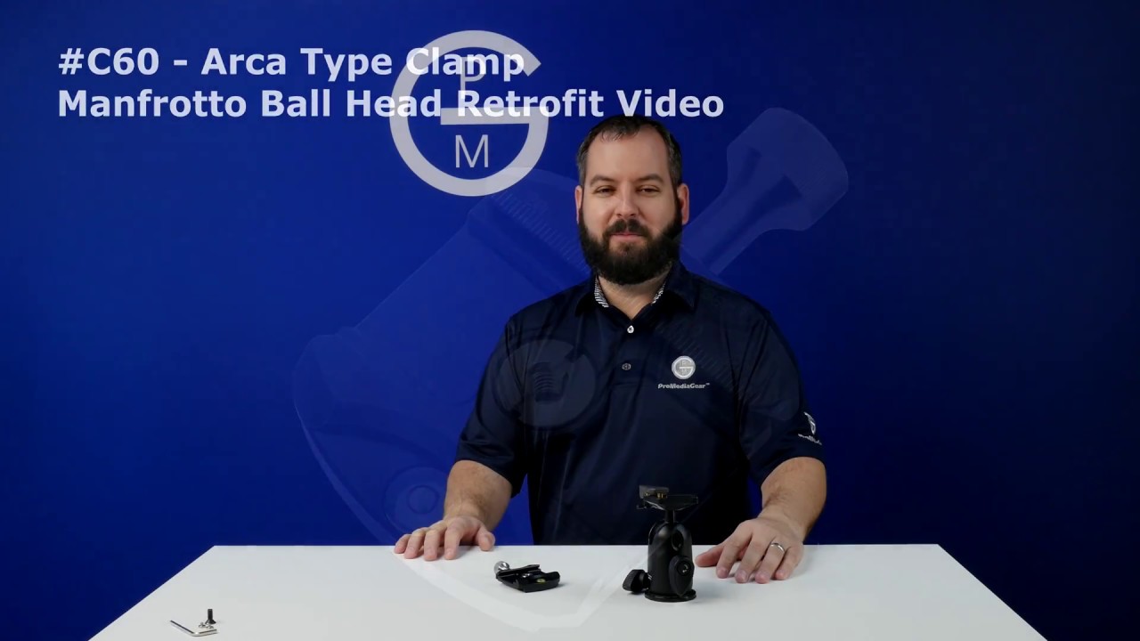 Arca-Swiss type Clamp retrofit of Manfrotto RC2 style ball head