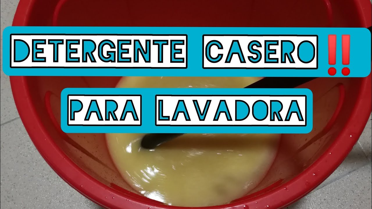 Detergente para lavadora con solo tres ingredientes