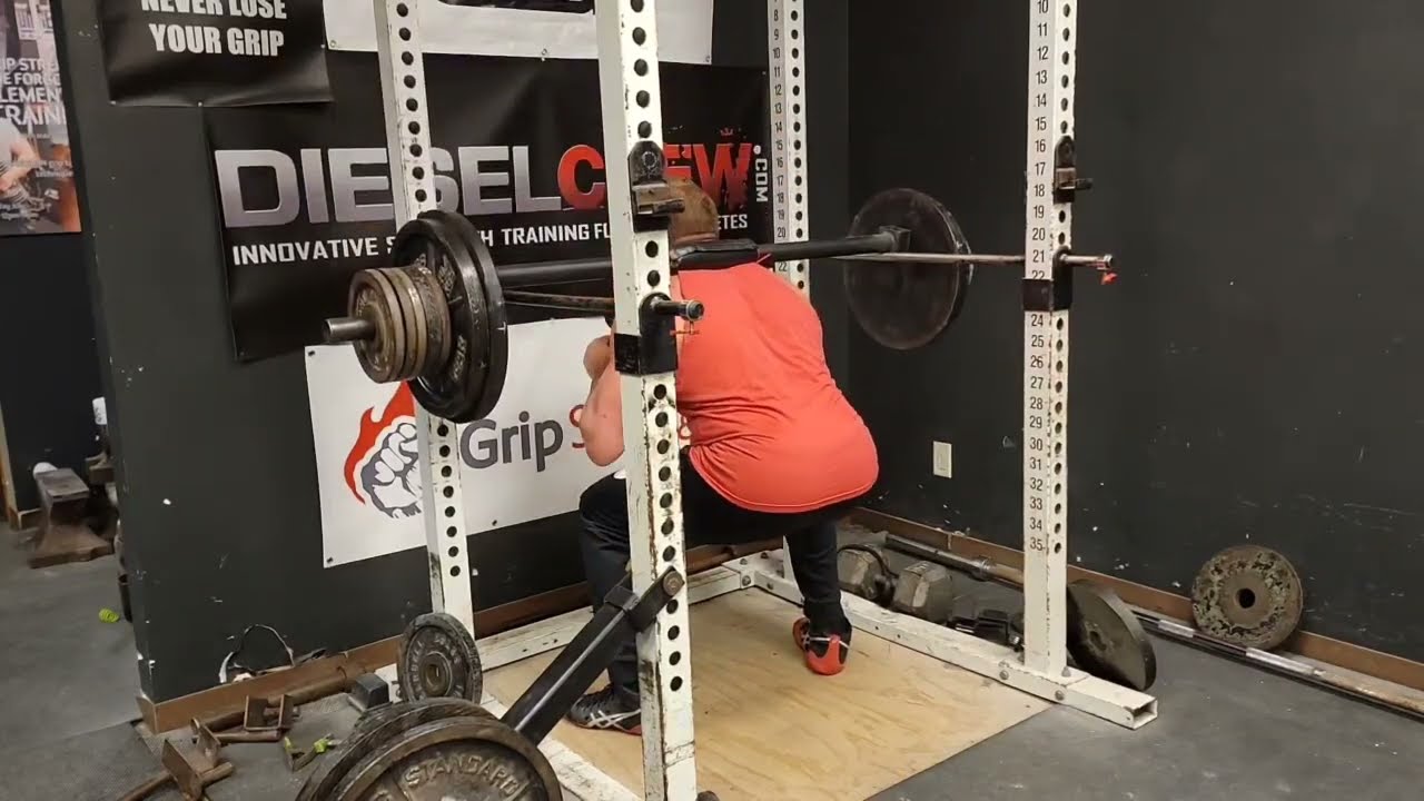 ME Lower Pin Squats with Safety Squat Bar 1/11/23