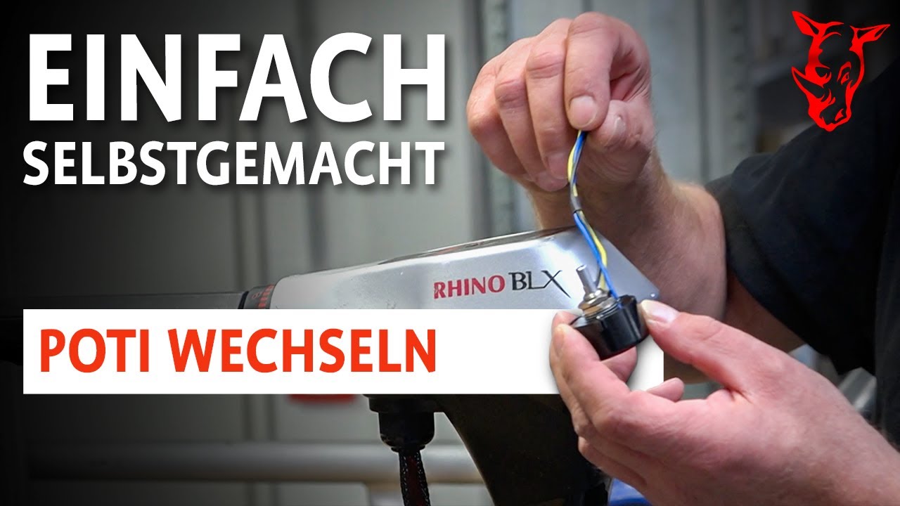 SO wechselt ihr den POTENTIOMETER bei Eurem RHINO E-MOTOR - Pflege- und Wartungstipps