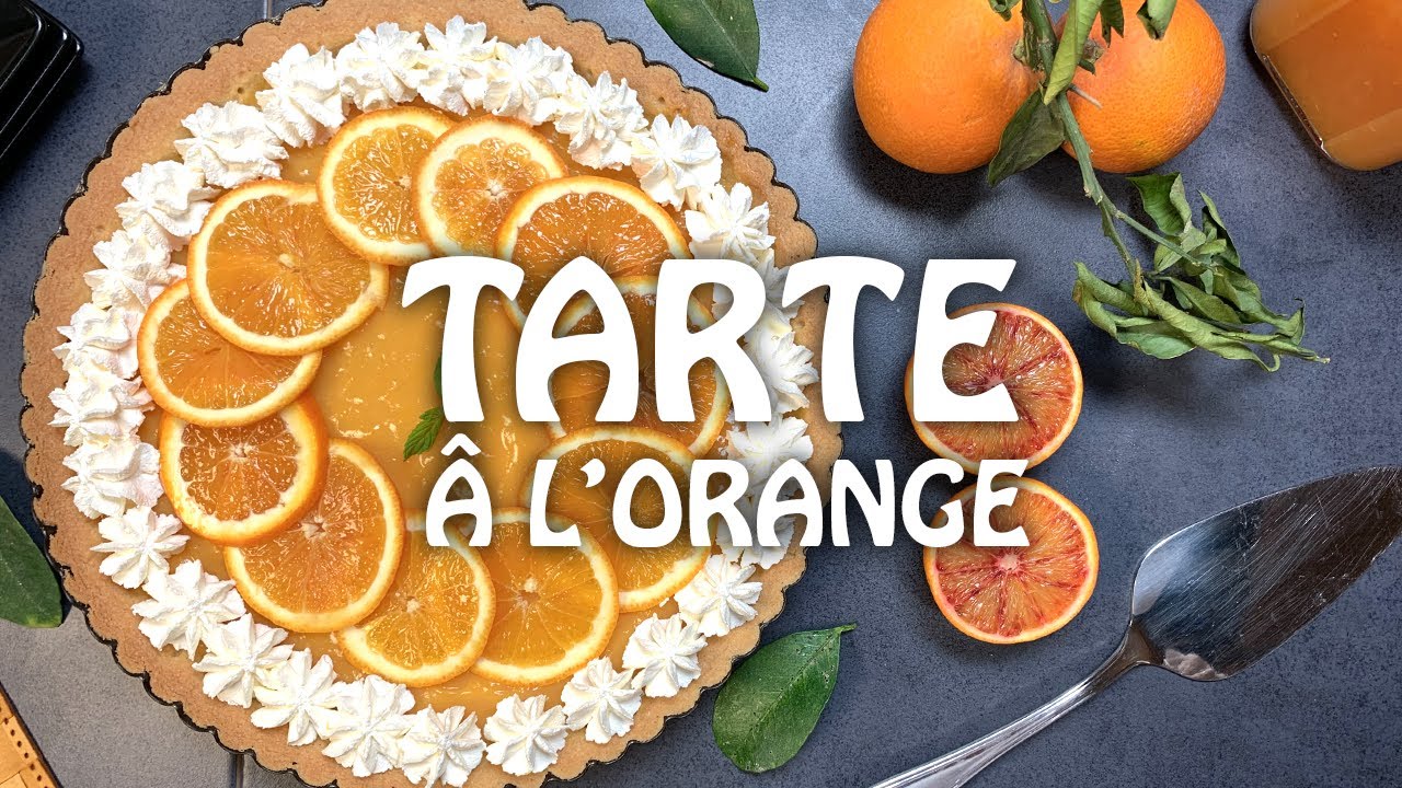 Tarte crémeuse à l’orange -  تارت البرتقال والكريمة