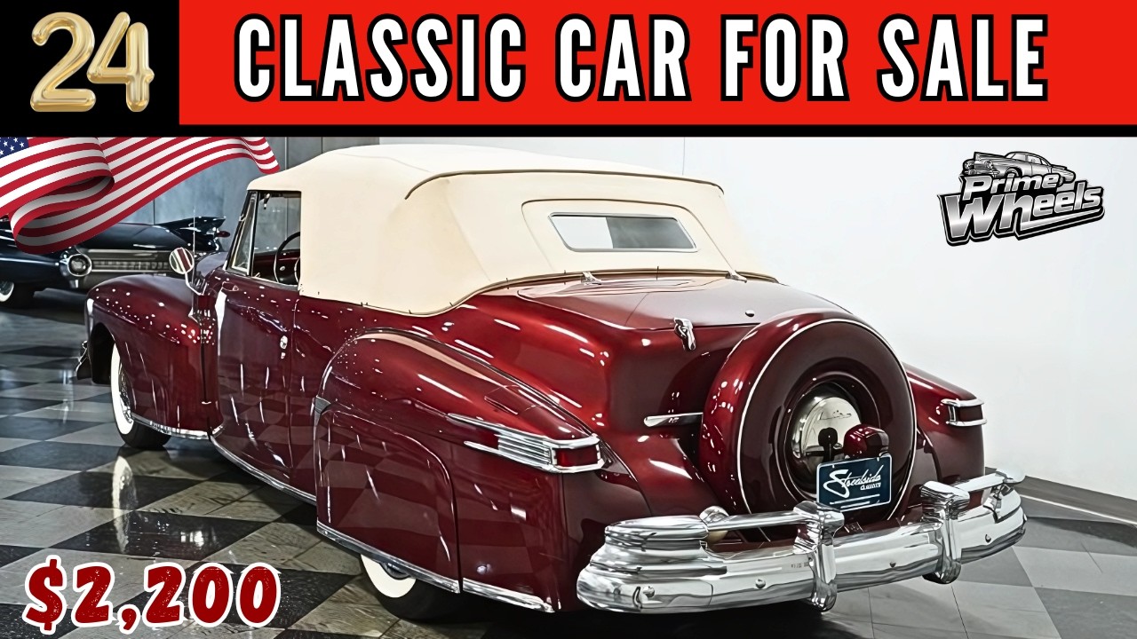 24 Cheap Convertible Classic cars for sale today