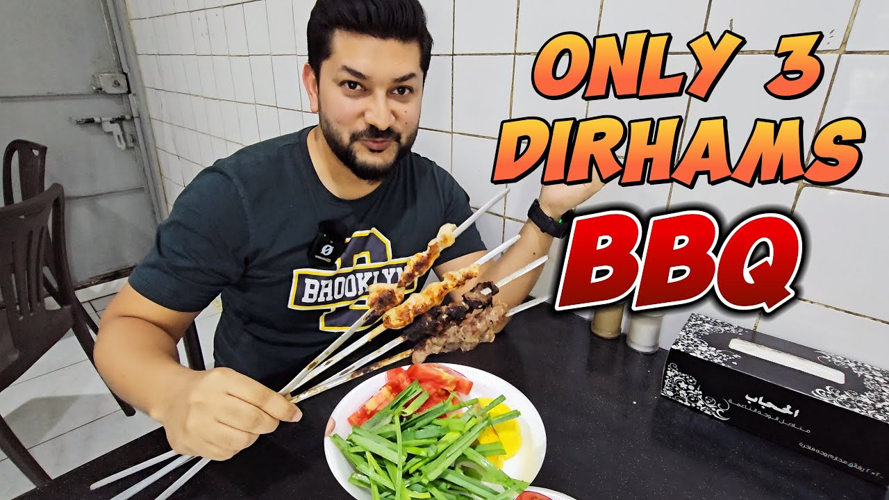 Cheapest BBQ in Sharjah | Only 3 Dirhams Seekh 🇦🇪 [4K]