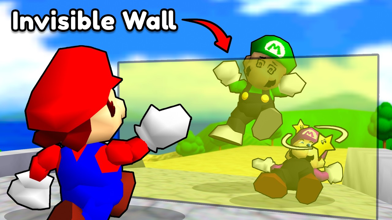 Mario Manhunt, But I Can Place INVISIBLE WALLS AGAIN!