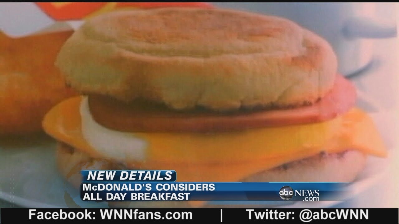 McDonalds to Consider All Day Breakfast Menu?